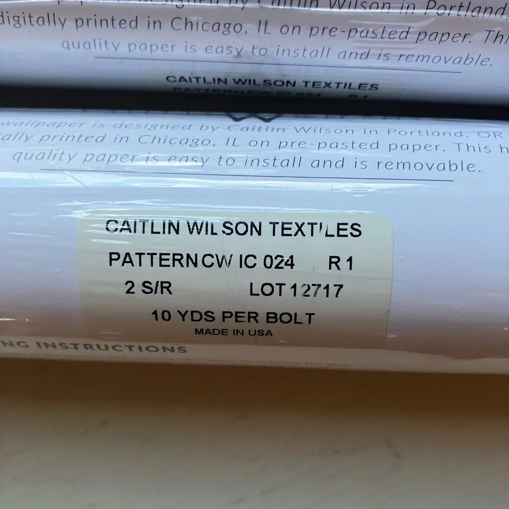 PACK OF 3 Wallpaper Caitlin Wilson-Vintage 2017-Originally $185/Roll